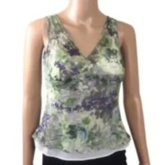 Ann Taylor Women's Tank Top 100% Silk - Picture 1 of 8